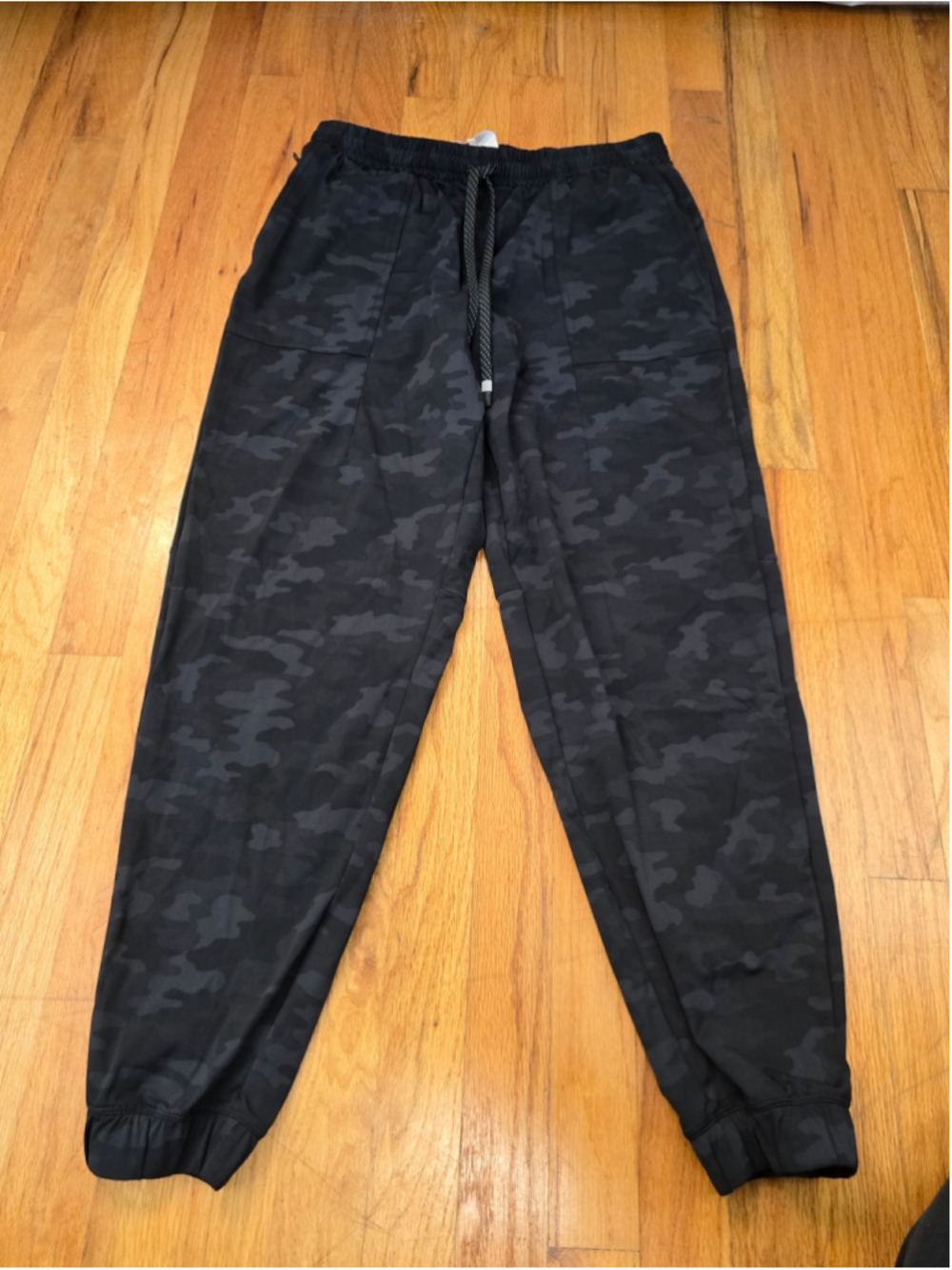 Women's Fabletics Black Camo Joggers Size M
